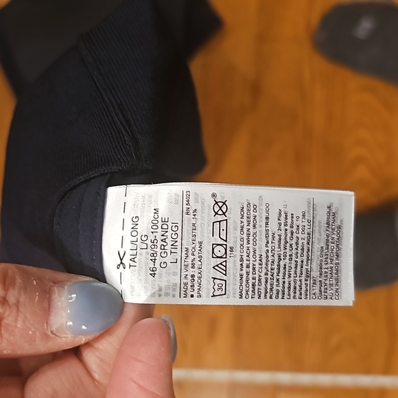 Navy tee in tall - Picture 7 of 7